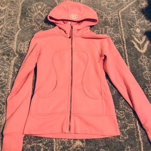Lululemon pink shell scuba size 4